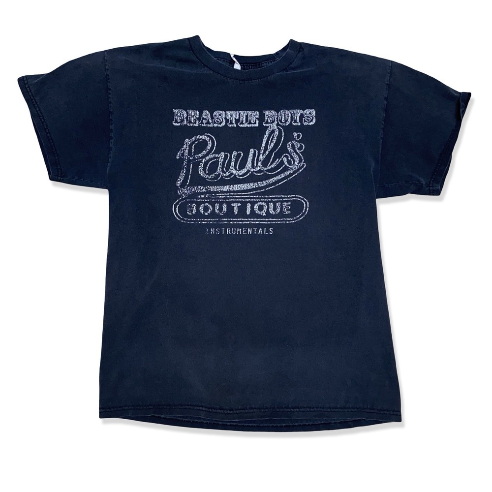 Vintage Beastie Boys Paul's Boutique T-Shirt Men's L Black Faded Graphic Tee Y2K